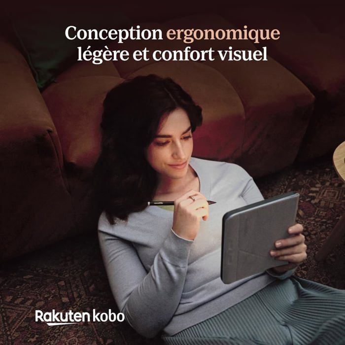 Leitor de e-books Kobo - N428-KU-BK-K-CK - Tela de 7 polegadas - 32 GB - Resistente à água IPX8