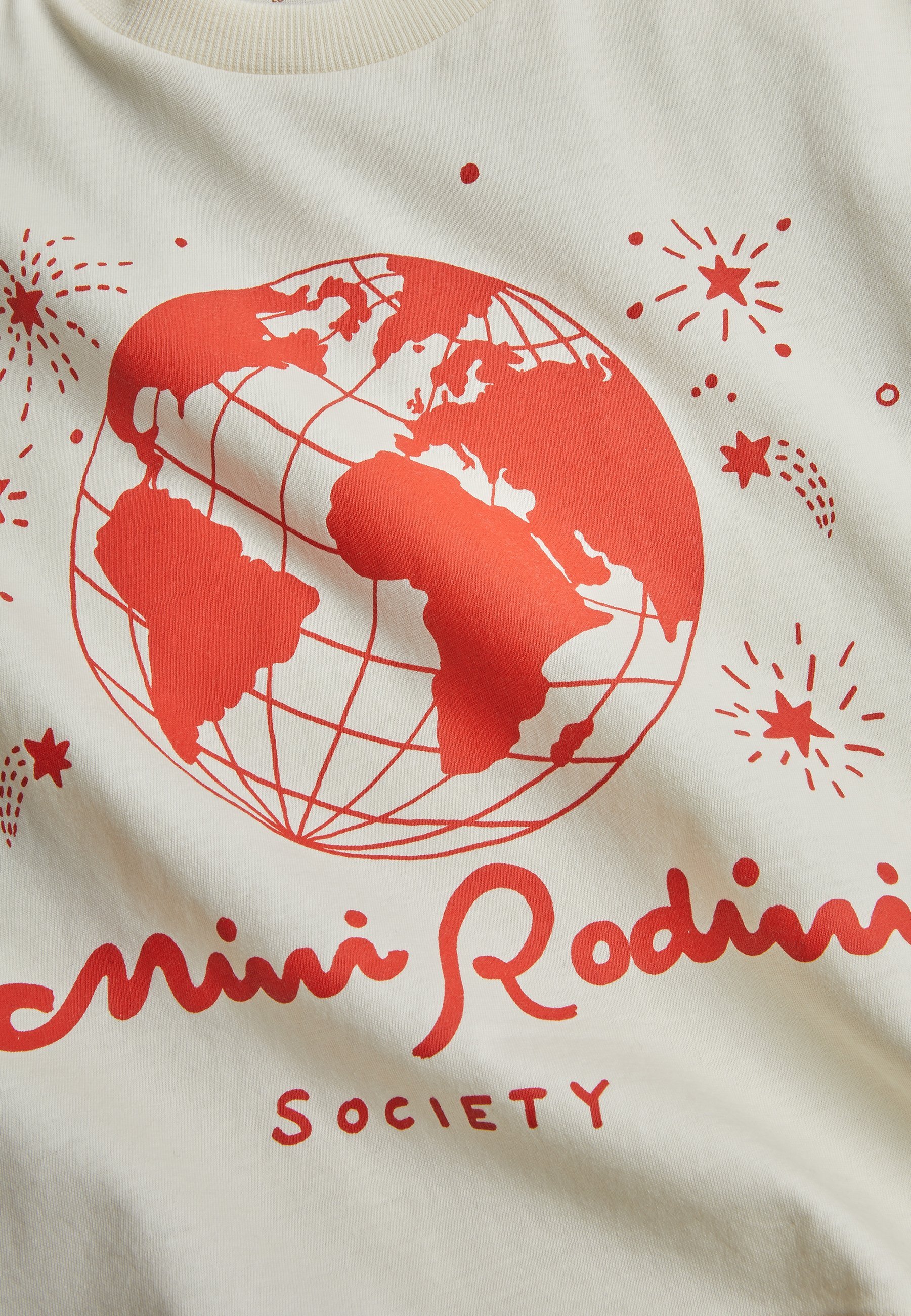 Mini Rodini SOCIETY TEE UNISEX - Bedrucktes T-Shirt - Offwhite