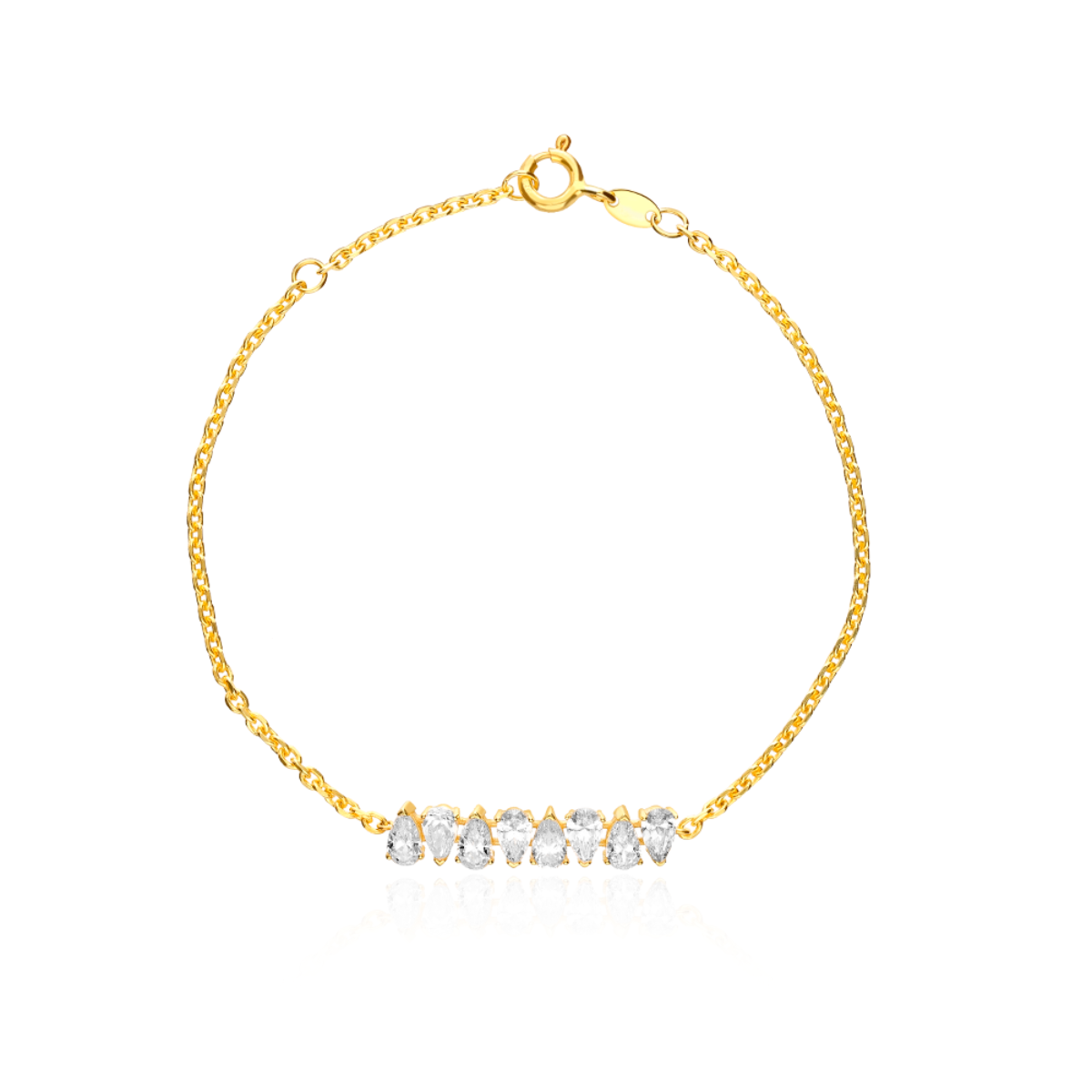 Pulsera Nun Plata de Ley / Recubrimiento oro 18K Pulseras