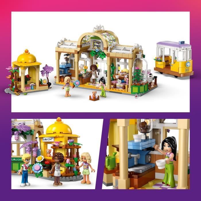 LEGO Friends 42671 Plantencafé en Bloemenkiosk - Bouwset voor kinderen vanaf 9 jaar