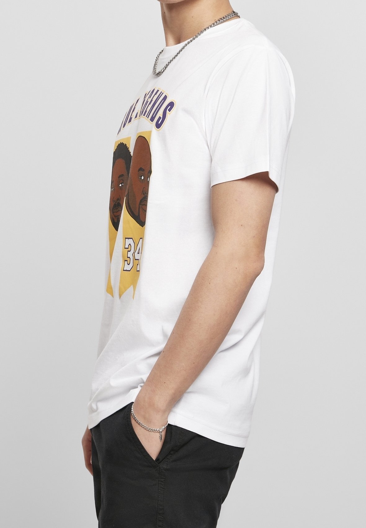 T-shirt Mister Tee Print - bianca