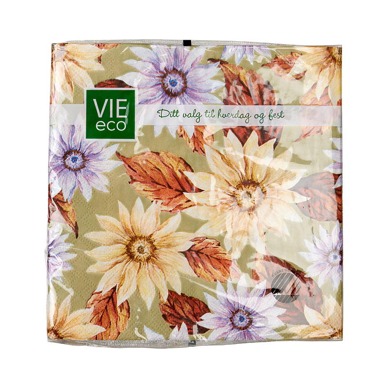 Vie Eco -lautasliinat 20 kpl 33x33 cm, Syksy