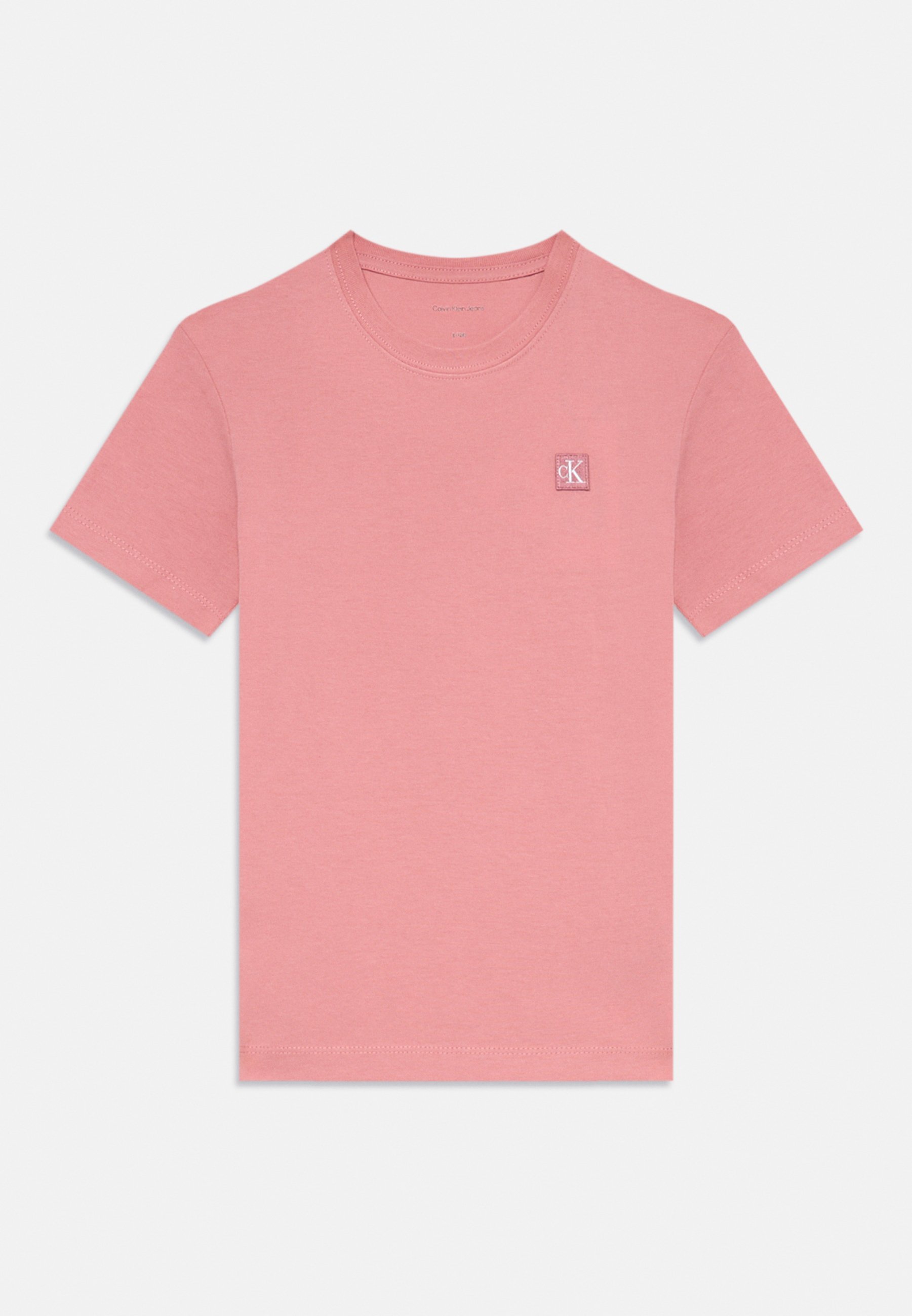 Calvin Klein Jeans MONO MINI BADGE UNISEX - Basic T-shirt - brandewijn abrikoos
