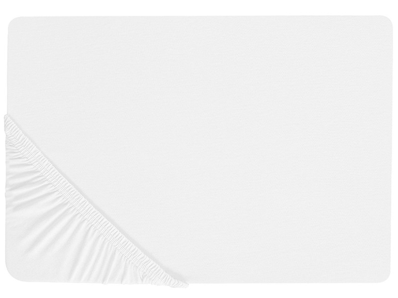 Bawełniane prześcieradło z gumką 140x200 cm białe