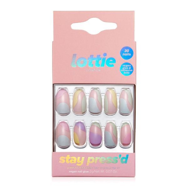 Lottie London Stay Press'D sulle unghie - Pastel Dream