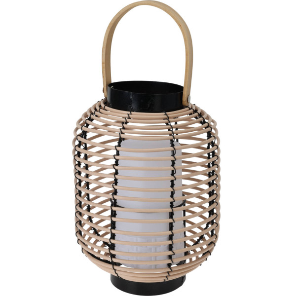 Lampion rattanowy z uchwytem, LED