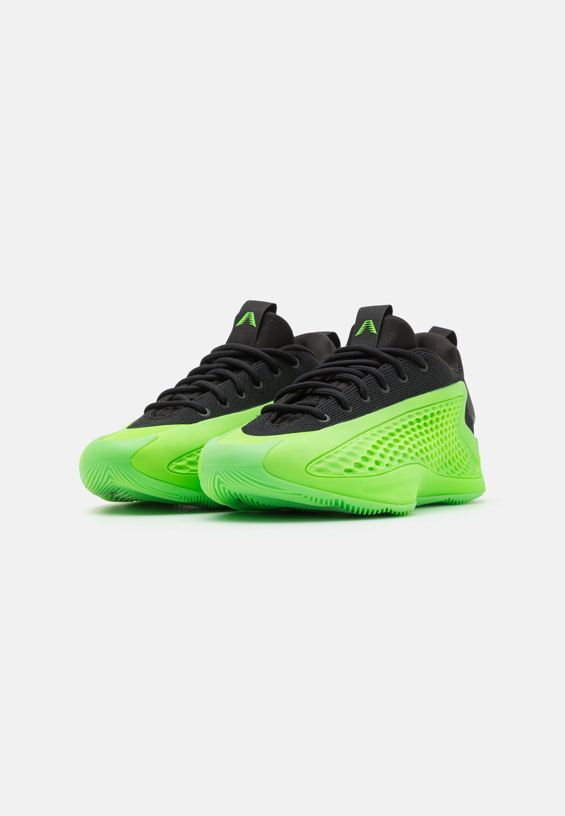 adidas Performance ANTHONY EDWARDS 1 UNISEXE - Chaussures de basketball - vert citron/encre aurore/noir