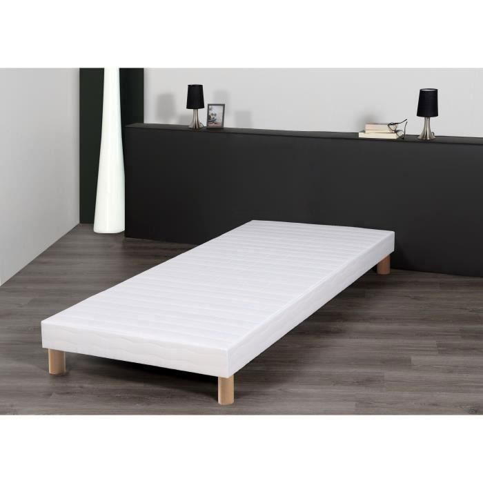 Confezione di basi letto 2 x 70 x 190 cm (140 x 190 cm) con gambe 
