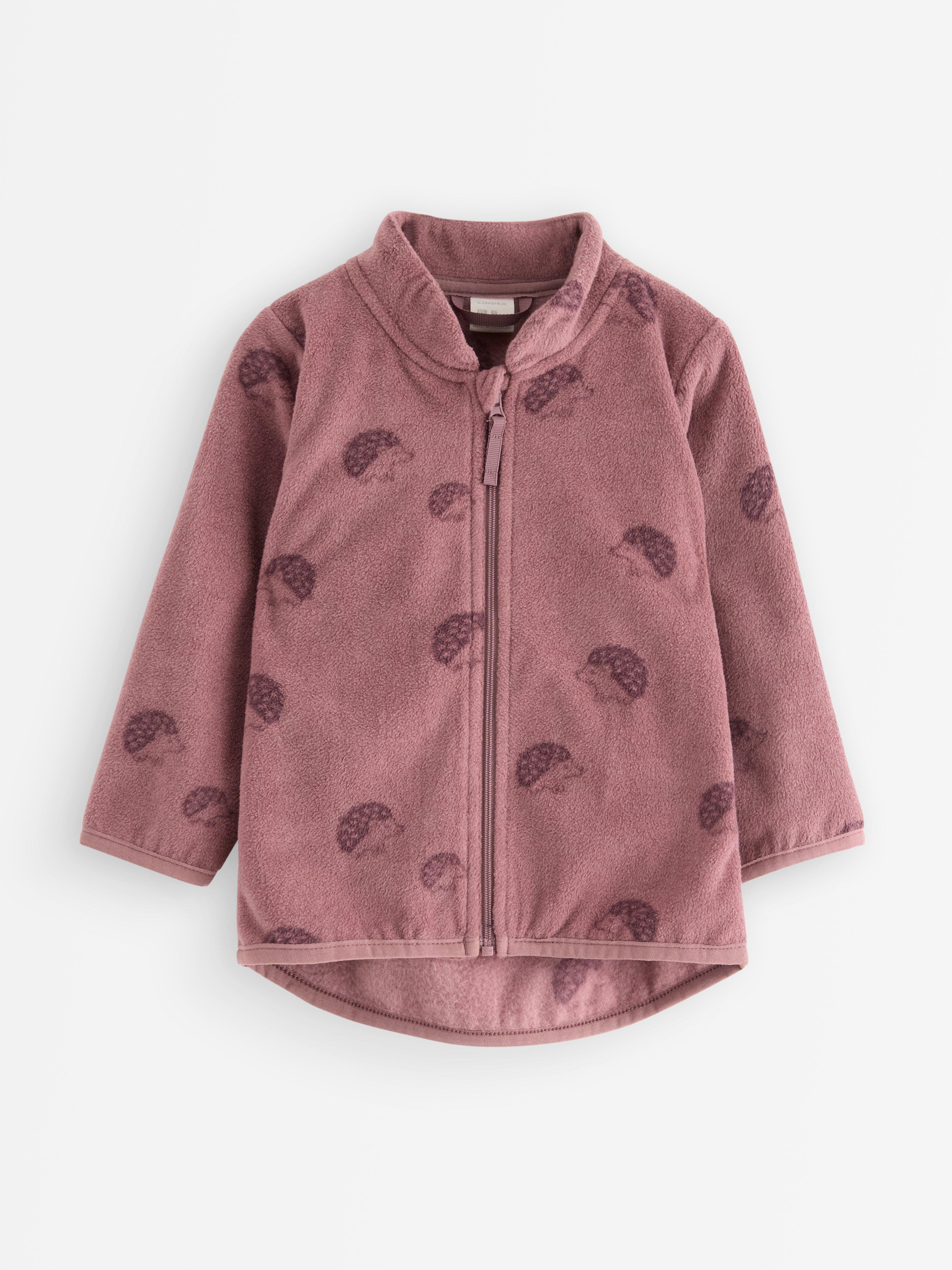 Bunda z mikrofleecu Dusty Lilac