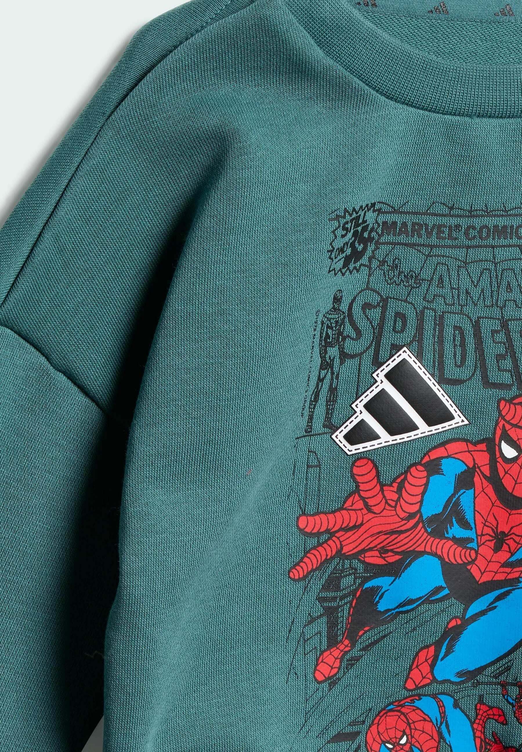 adidas Sportswear MARVEL SPIDER-MAN JOGGER SET - Tracksuit - preloved teal white