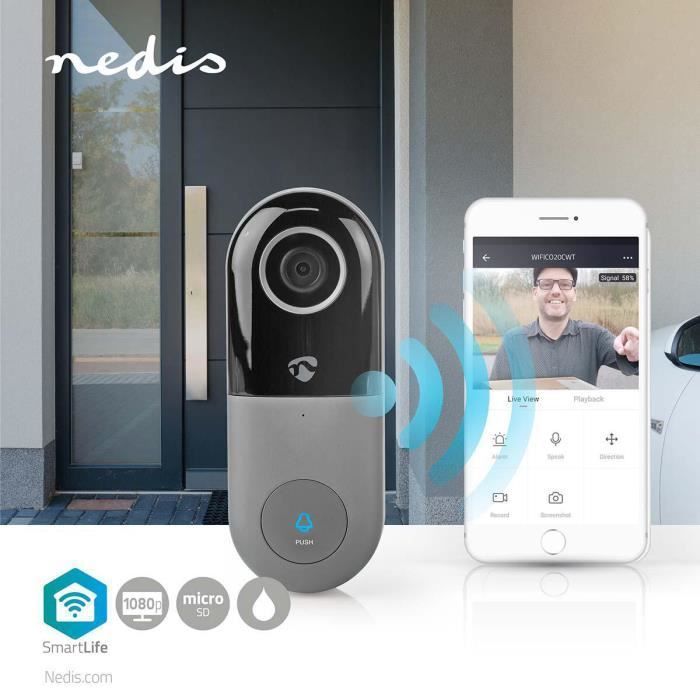 Video Intercom Camera Wi-Fi Transformer Android & iOS Full HD 1080p Cloud / Micro SD IP54
