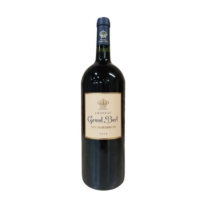 Coffret Cadeau 1 Magnum - Château Grand Bert AOC Saint Emilion Grand Cru