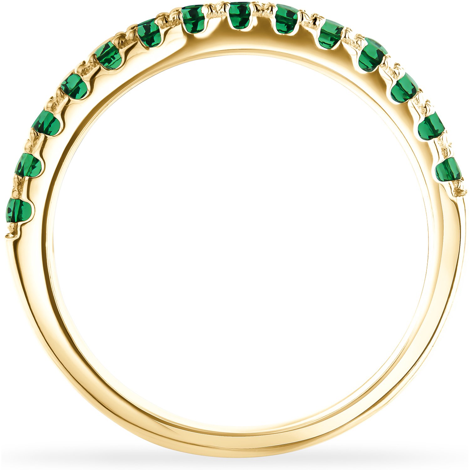 FAVS Bagues or jaune, vert