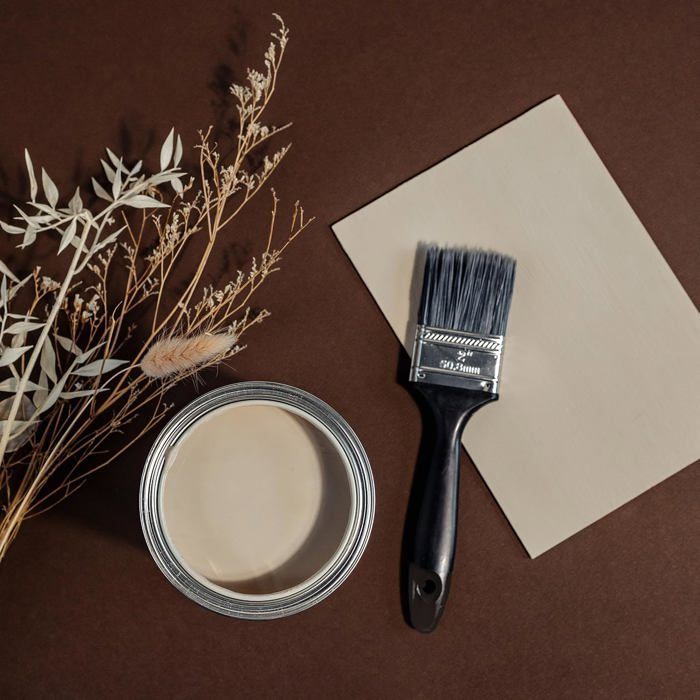 Pintura a la tiza - ZGEER - Beige arena - 1L - Mate - Lavable - No tóxica - Para madera y muebles - Interior
