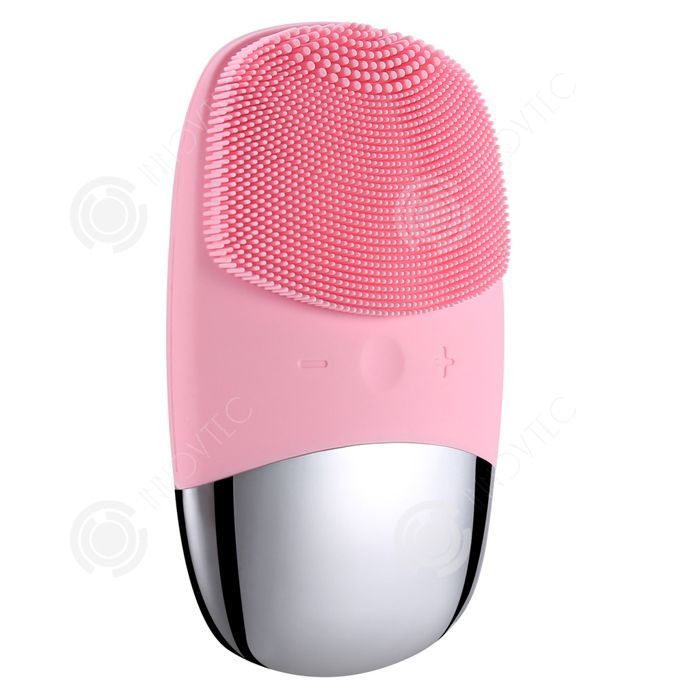 Cepillo de limpieza facial eléctrico INN, cuatro velocidades, resistente al agua IPX7, cabezal de tres zonas, cepillo de limpieza facial portátil.
