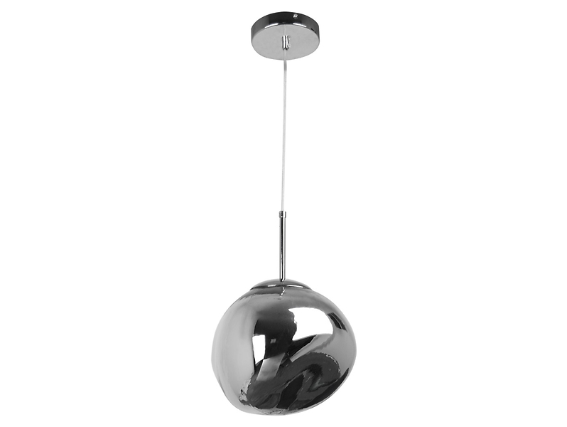 Lampa wisząca Parma szklana srebrna