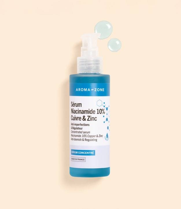 Suero concentrado de niacinamida al 10%, cobre y zinc, 100 ml • Frasco de vidrio