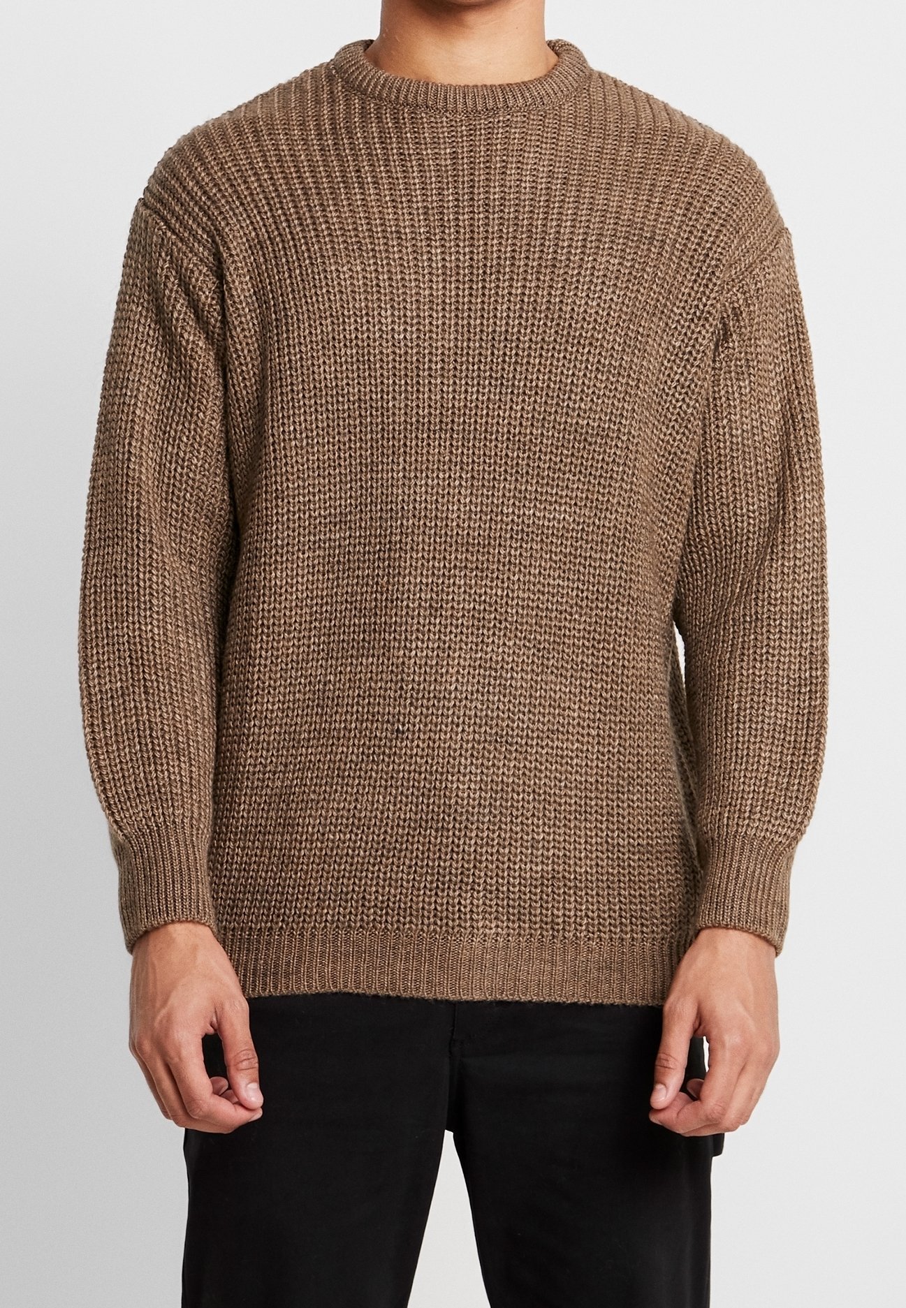 YOURTURN Pullover - meliertes Hellbraun