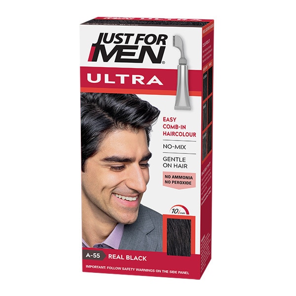 Just For Men Ultra Haarkleur A55 Echt Zwart | Cadeaus voor Papa | Superdrug