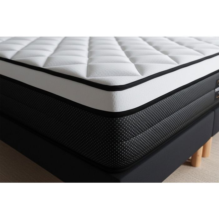 Ensemble Suite 180x200 Ressorts ensachés, mémoire de forme 5 zones