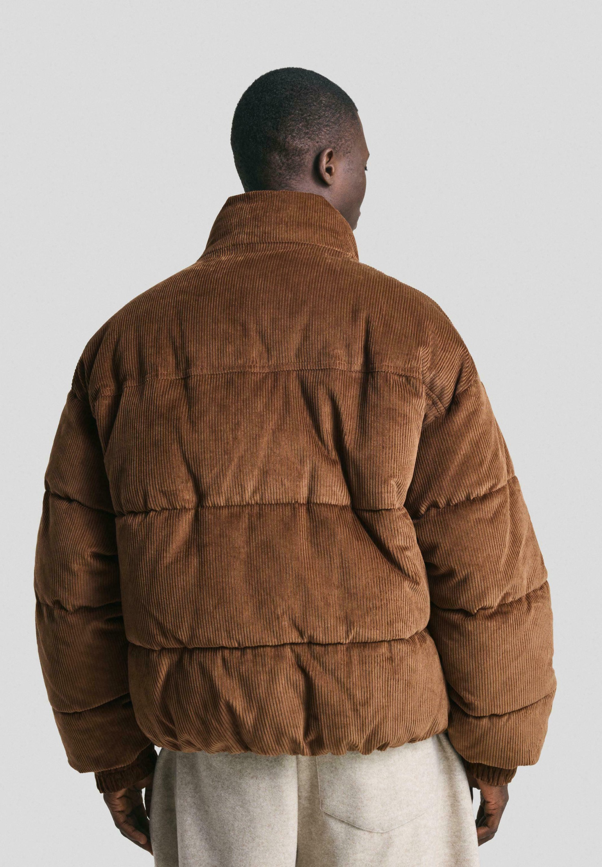 Bershka winterjas - donkerbruin
