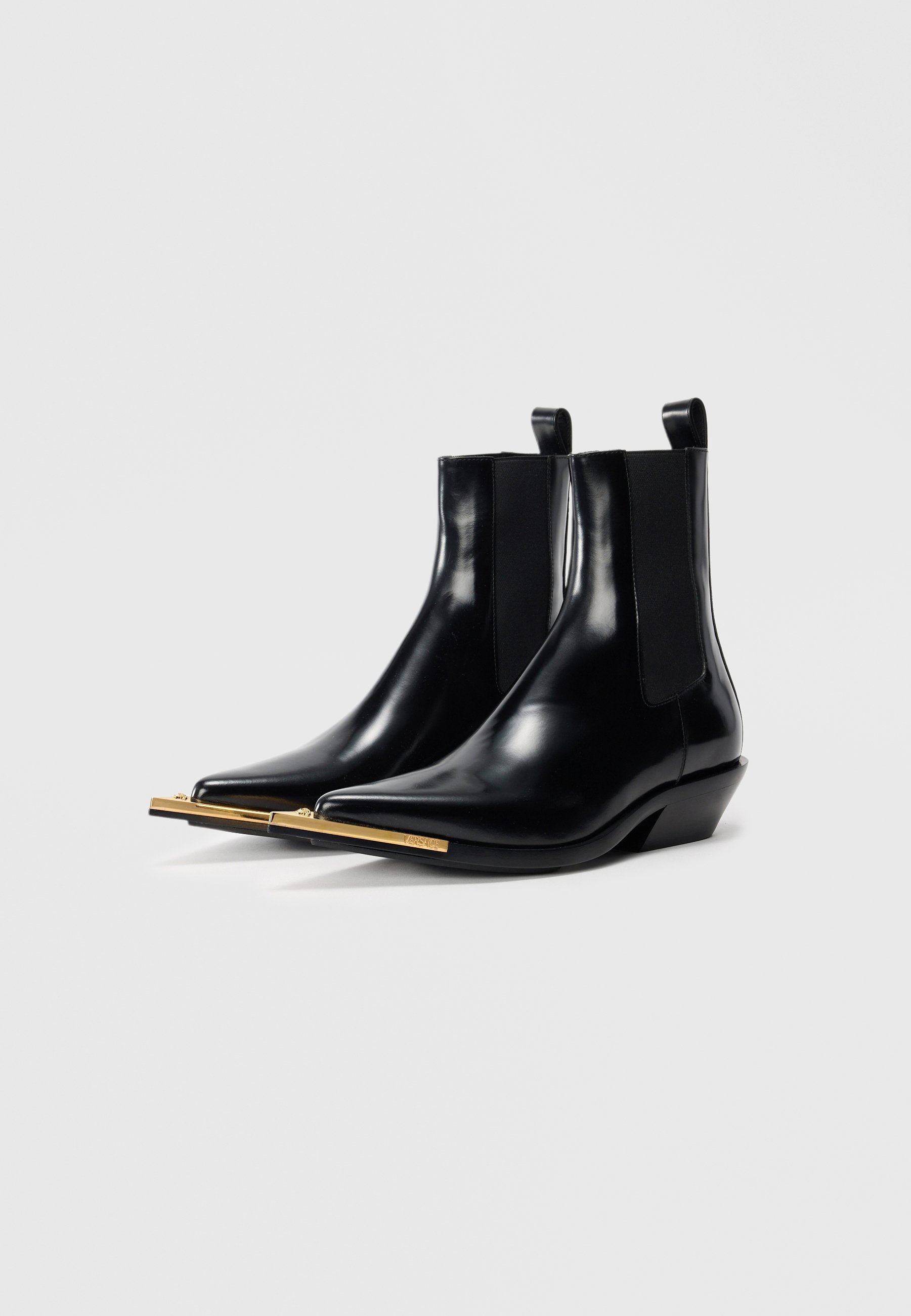 Botki Versace Classic - czarno-złote