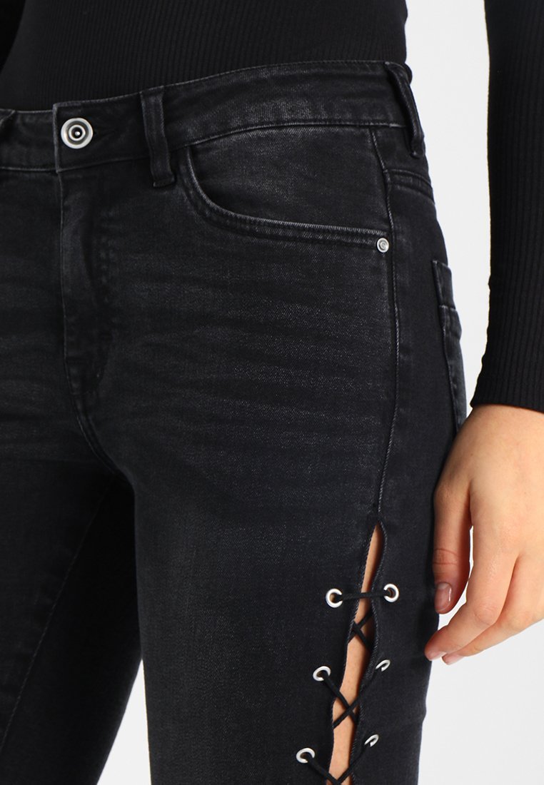 Urban Classics veterbroek - Skinny jeans - zwart gewassen