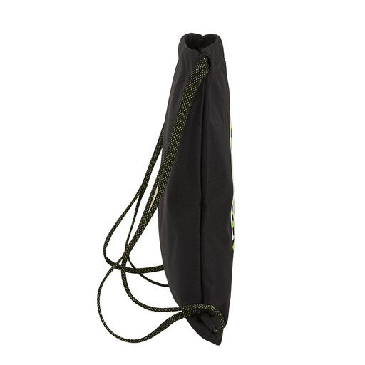  Safta 612041196, Mochila Saco Unisex Niños, Negro/verde Flúor, Único