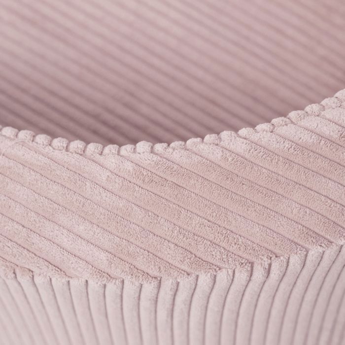 Poltrona infantil MISIOO em espuma para berçário, cor rosa veludo cotelê, 53x40 cm