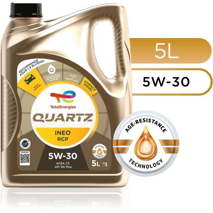 Huile moteur - TOTALENERGIES - Quartz Ineo RCP 5W-30 - 5L