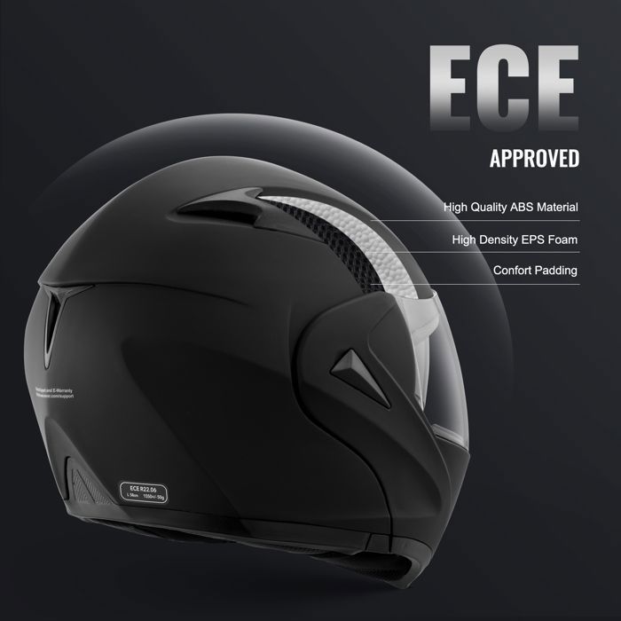 Casco de moto VEVOR - Lente intercambiable - para jóvenes y adultos, M