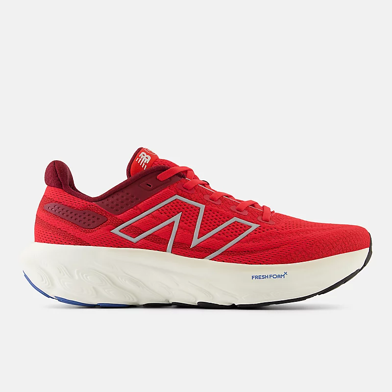 Men's Fresh Foam X 1080 v13 - True Red with Mercury Red and Silver Metallic
