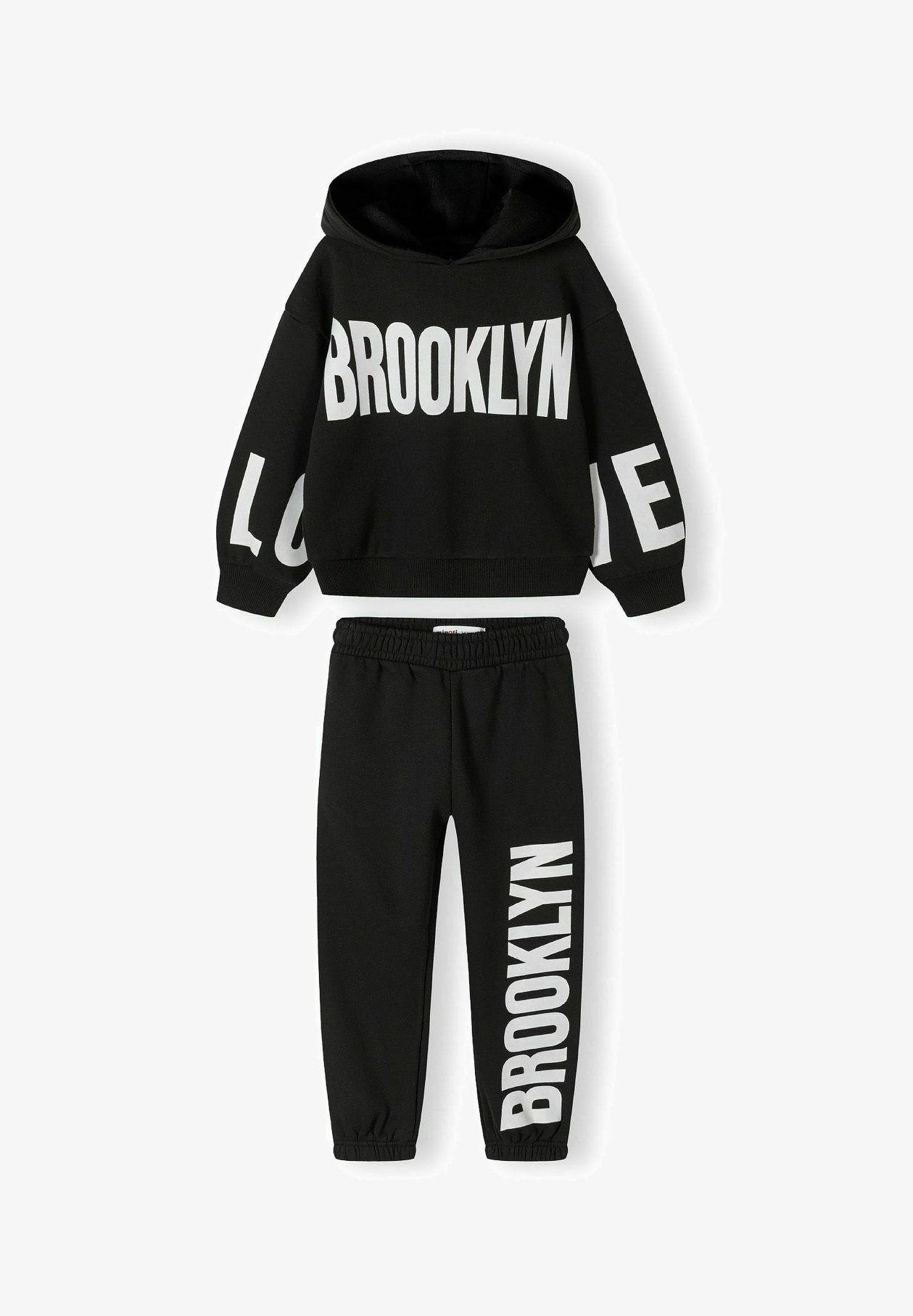 MINOTI HOODIE EN JOGGINGBROEK SET - Trainingspak - zwart