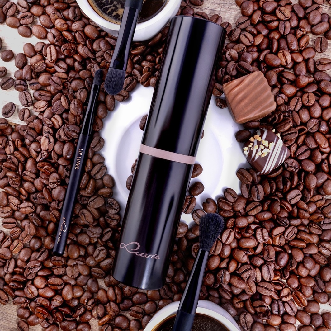 Set de brochas de viaje Luvia – Espresso – 1 pieza