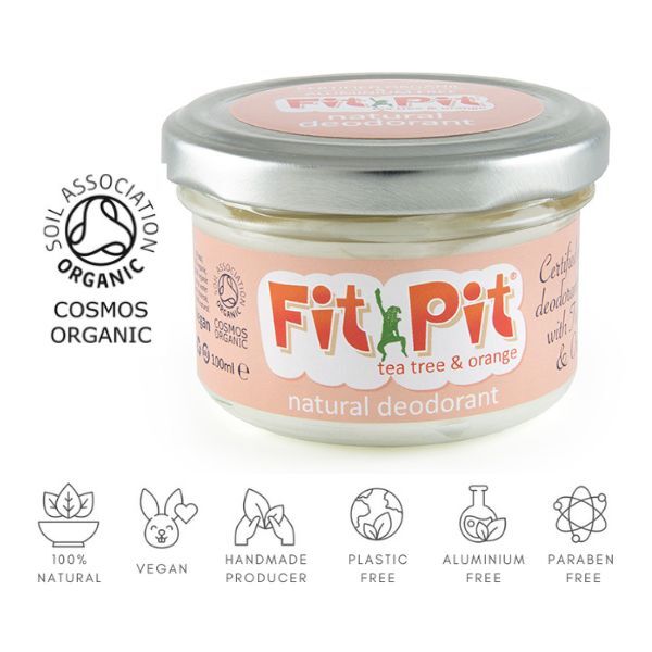Deodorante naturale biologico Fit Pit Tea Tree e Arancia 100ml