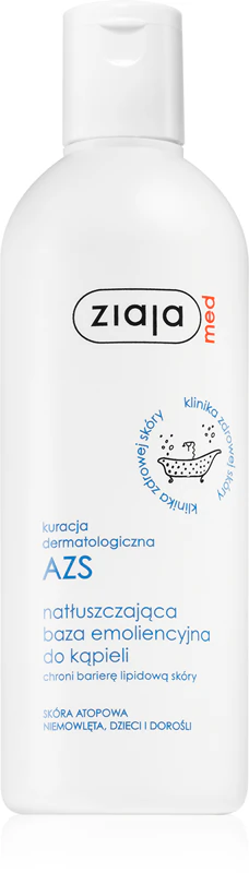 Emulsão de banho Ziaja Med AZS Treatment para pele atópica