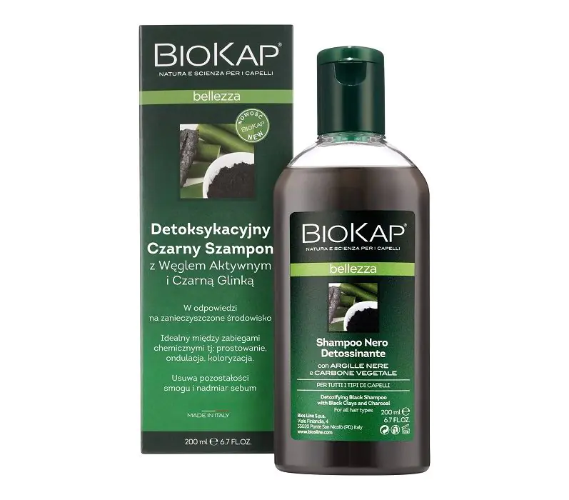Biokap Bellezza Detoksykacyjny czarny szampon