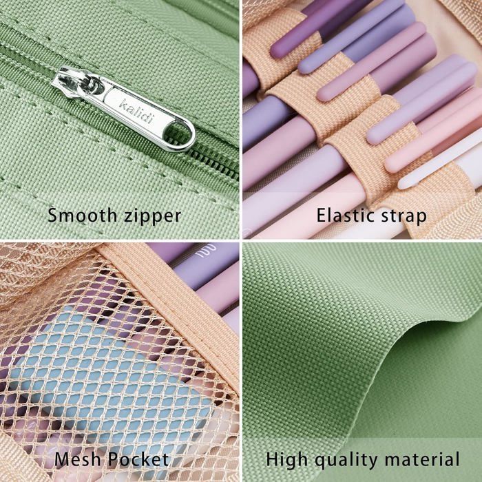 Estuche para lápices - estuche para lápices para niño - estuche para lápices para niña - estuches para lápices para la escuela - útiles escolares - 2 compartimentos - extra grande - Para