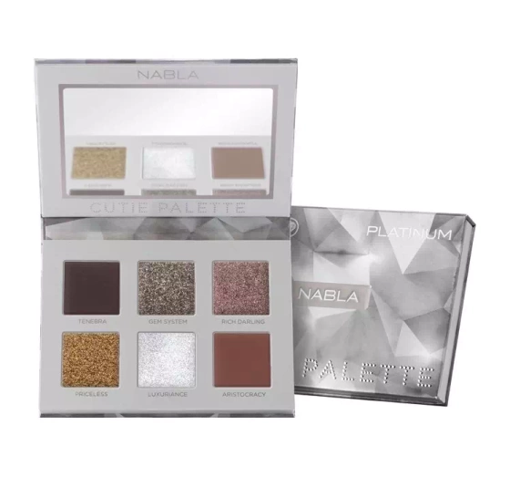 Nabla Cutie Palette paleta 6 cieni Platinum 7,7g