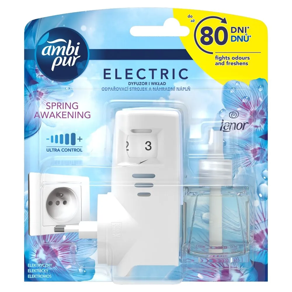 Ambi Pur Elektryczny Odświeżacz Powietrza Lenor Spring Awakening Starter
