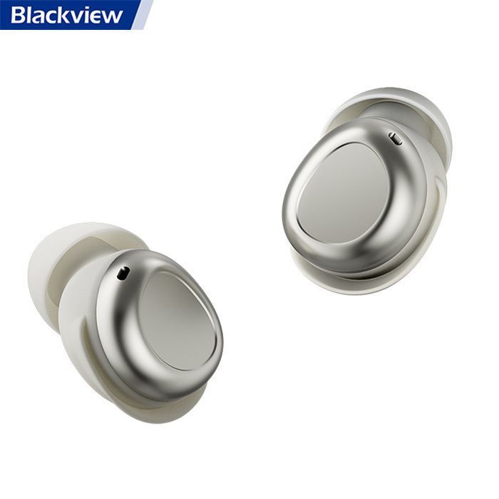 Fones de ouvido Bluetooth Blackview AirBuds 9, 400 mAh, BT 5.4, PNC, compatibilidade universal - Branco
