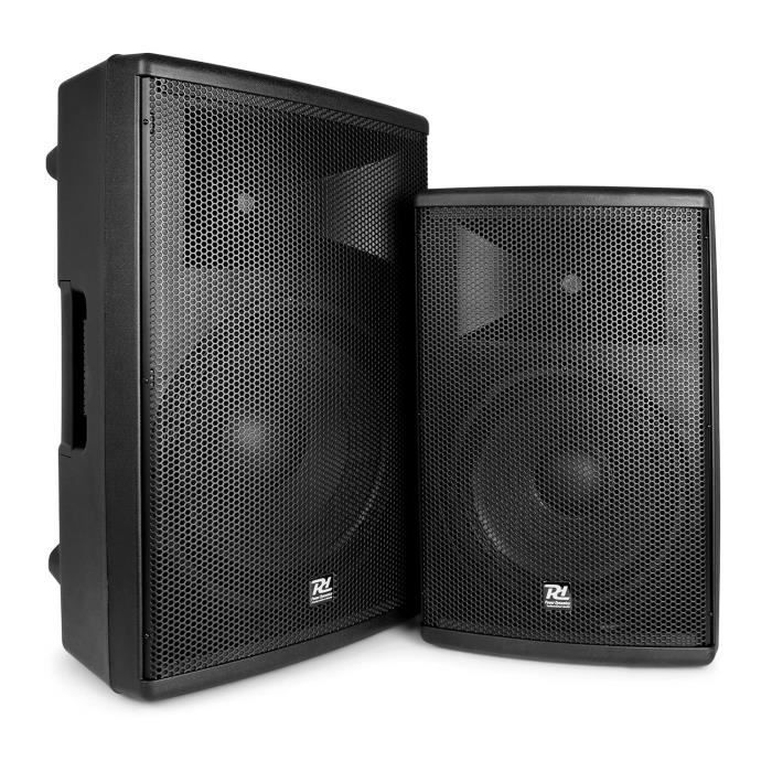 Caixa de som ativa Power Dynamics PD412A - 12 polegadas, 1400 Watts, bi-amplificação, Bluetooth