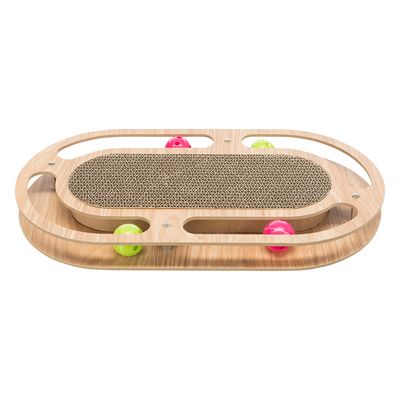 Griffoir Trixie avec cadre en bois, ovale