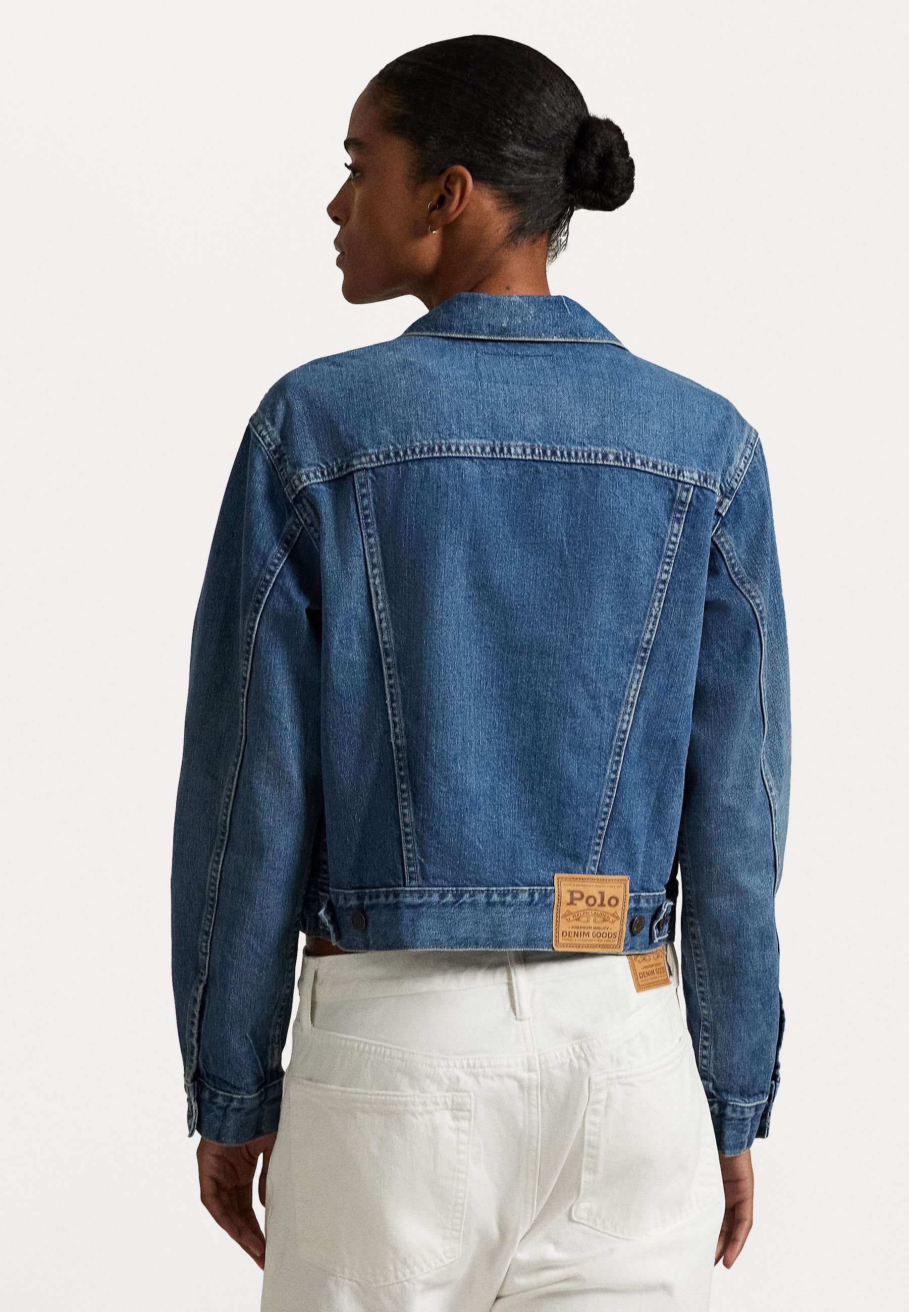 Polo Ralph Lauren DENIM TRUCKER JAKNA - Džínsova jakna - meuse wash