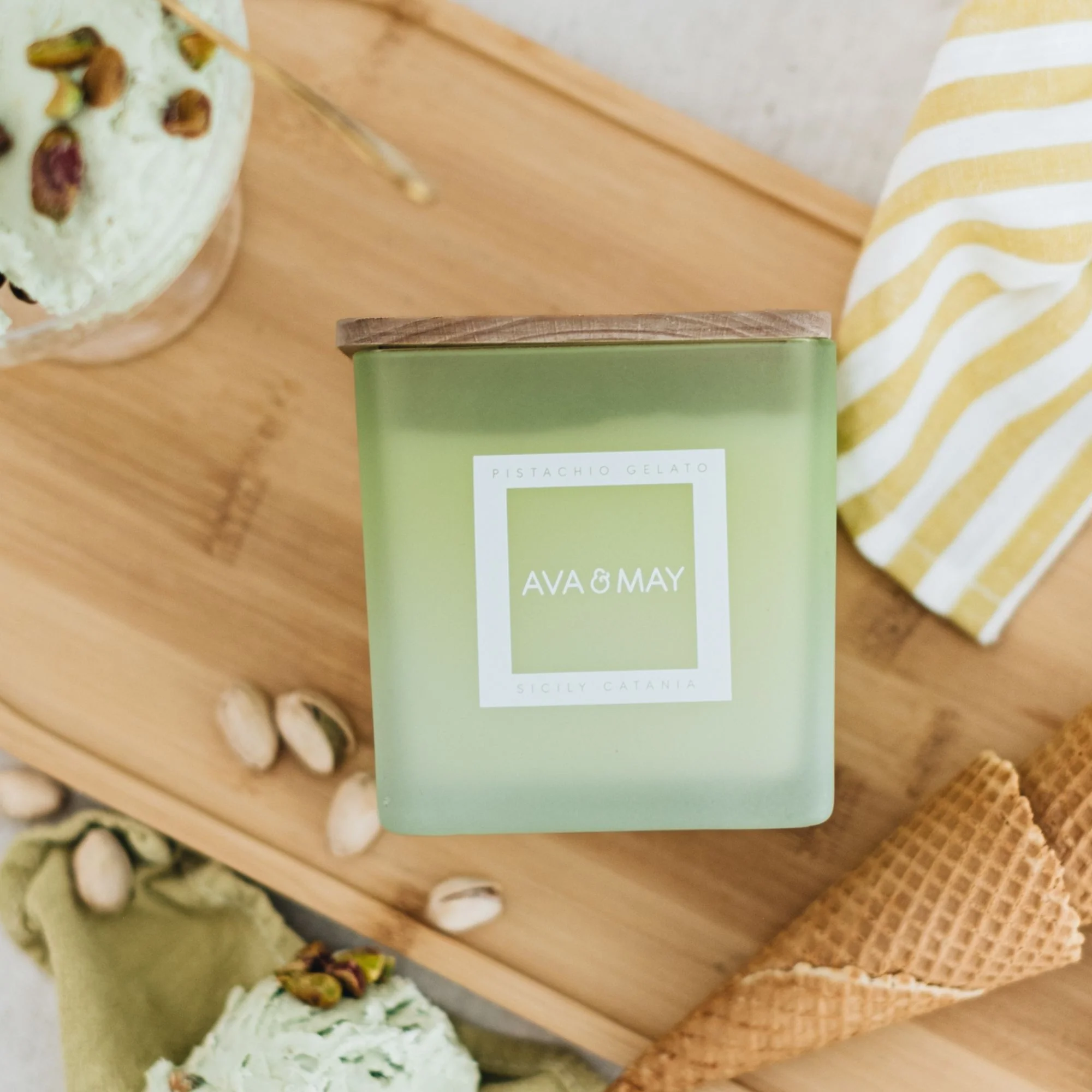 Candele Gelato al Pistacchio - Candela Profumata