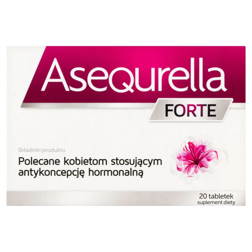 Asequrella Forte, Suplement diety wspierający równowagę hormonalną, Tabletki