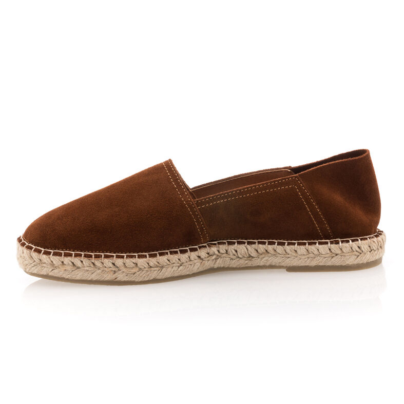 Herrbruna espadriller med repsulor
