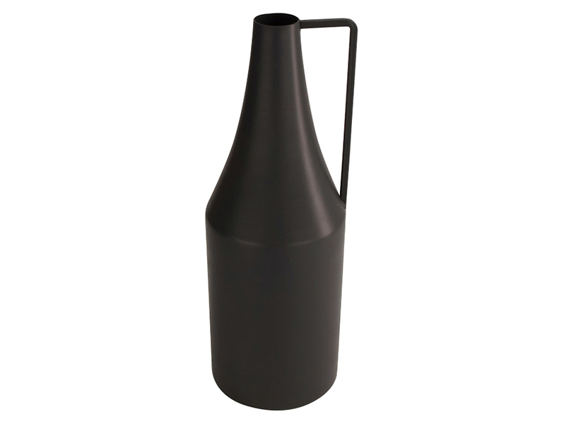 Wazon metalowy Butelka 29,5 cm czarny