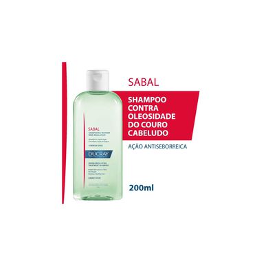 Ducray Sabal Sebum-Reducing Treatment Shampoo, öljyä vähentävä shampoo päänahalle, 200 ml