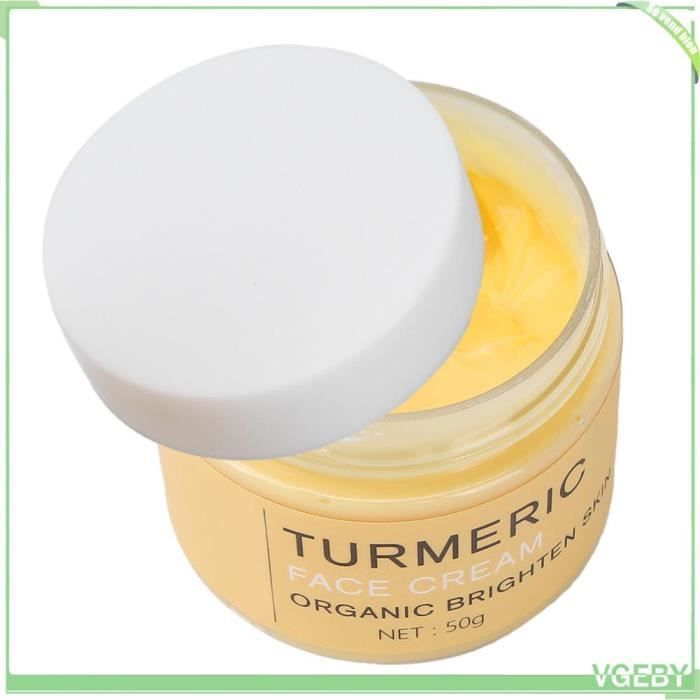 Crema facial de cúrcuma, iluminadora, hidratante, reparadora, 51 g